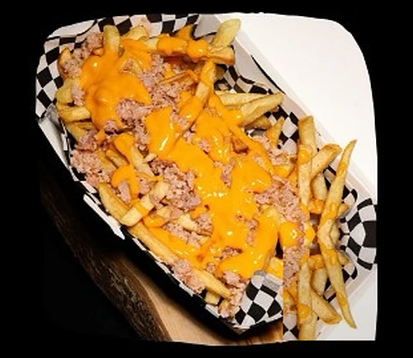 Patatas con bacon y cheddar